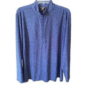 Bit and Bridle Mens 1/4 Zip Henley Polyester Pullover Size XL N106